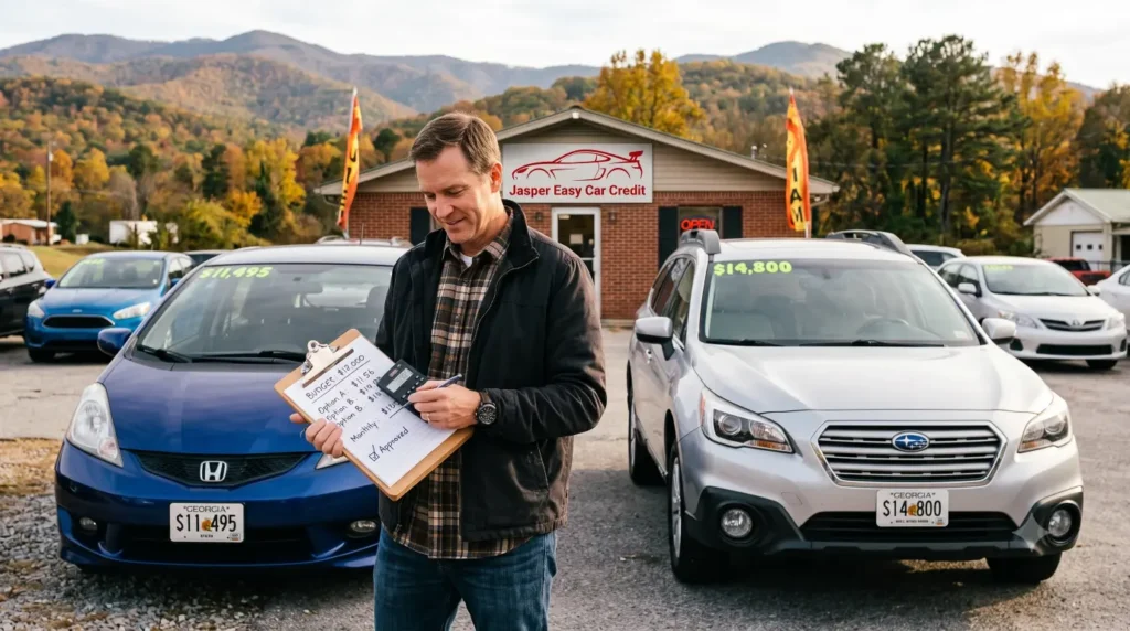 Learn how to avoid overbuying after car approval by setting a comfort payment, comparing total costs, and choosing a used vehicle.